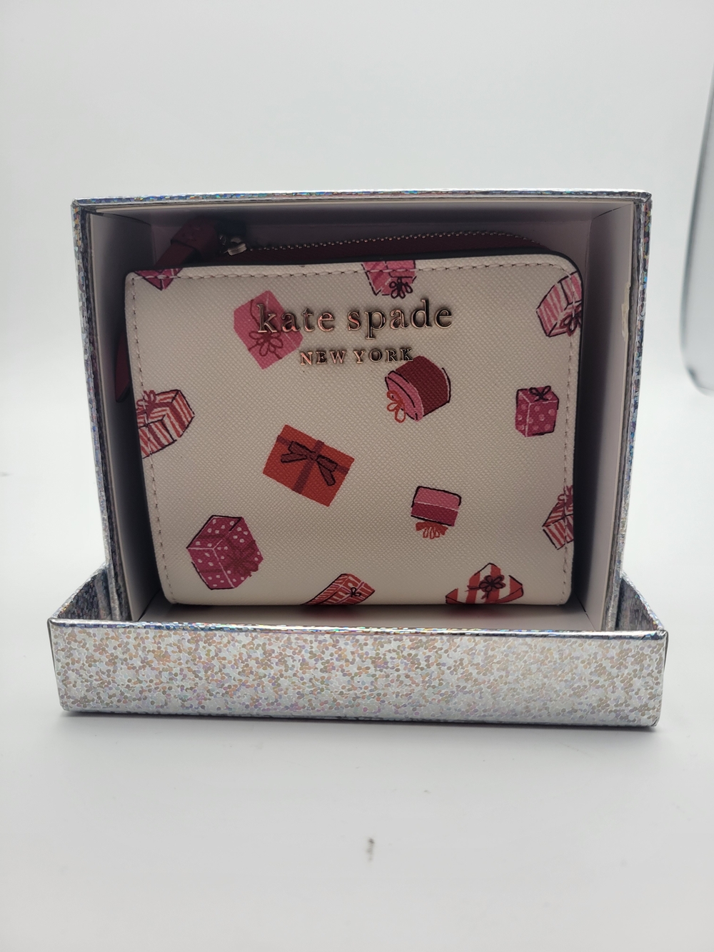 Kate Spade Bifold Wallet In A Gift Box - New Women | Color: Gold - Picture 1 of 7